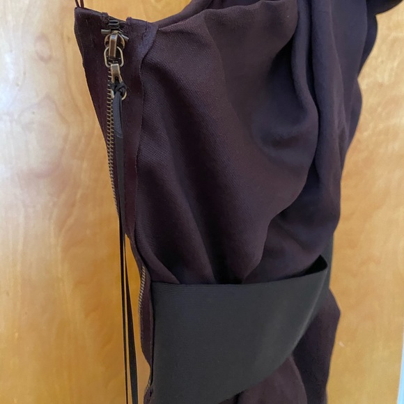 Lanvin x H&M Purple Ruched Puff One-Shoulder Dress - Picture 4 of 10